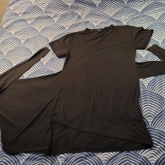 Women's Wrap T-Shirt Dress - Picture 3 of 4